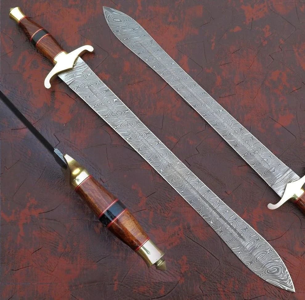Custom Handmade Damascus Steel Sword