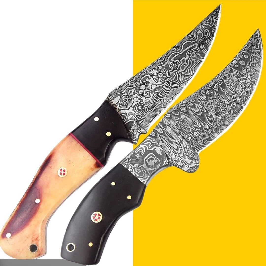 Artisan Crafted Handmade Damascus Steel Skinner Knife